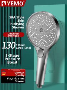 YEMO | Pressure-Boosting Shower Head Set High Water Flow