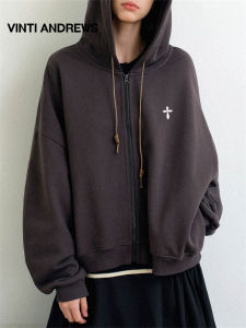 100 Cotton Oversized High-Weight Leisure Loose Slim Hoodie