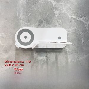 Bathroom Wall-Mounted Hair Dryer Holder No-Drill Traceless Storage Rack Suitable for Dyson Dustproof Organizer Household Item