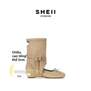 SHÉII | Giày Bốt Ngắn Tây Bộ Hoang Mạc Nâng Cao 5cm