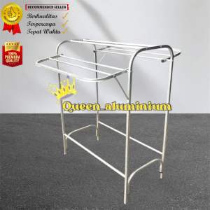 PROMO - Jemuran Pakaian / Jemuran Baju Lipat Aluminium Arcer Biru 140cm