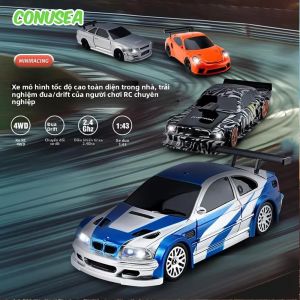 Xe Điều Khiển Từ Xa Mô Hình Xe Đua Drift Tỷ Lệ 1/43 4 Bánh Dẫn Động 4x4 Có Đèn Đồ Chơi Cho Bé Trai Mô Hình Xe Tỷ Lệ Đầy Đủ