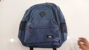 Tas Ransel Backpack Punggung Laptop Premium Kuat Awet Sekolah Kerja HG 993 Pria Wanita Biru