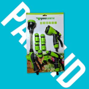 semprotan air 9in1 yardsmith satu set alat siram 3pcs nozzle 6pcs konektor
