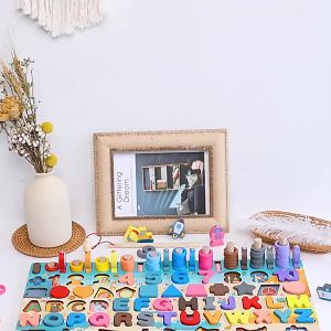 magnetic board alphabet letters montessori literacy skills spelling educational toy