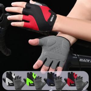 WRELS | Găng Tay Tập Thể Thao Nam Chống Trơn Trượt Giảm Xóc Thoáng Khí Chống Mài Mòn Nửa Ngón Dùng Cho Đạp Xe Và Tập Gym Mùa Hè