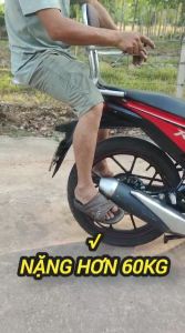 ( tặng lót tay) baga xe máy phượt có ghế dựa dùng cho xe raider satria