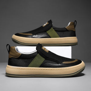 ( FREE BOX ) Sepatu Pria Slip On Import - JL117070 - Sepatu Casual Sport Trendy Cowok Shoes Mens Fashions Termurah