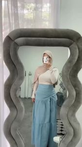 Zeska Skirt Rok Serut Korean Style