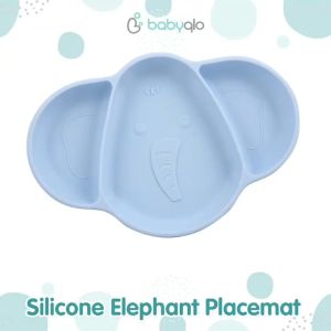 Babyqlo Silicone Elephant Placemat - Peralatan Makan Anak