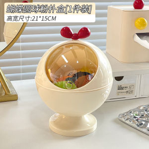 กล่องเก็บแป้งพัฟแบบเปิดฝา ความจุขนาดใหญ่ สำหรับเครื่องสำอาง ชั้นวางเครื่องสำอาง ป้องกันฝุ่น สำหรับเครื่องสำอาง กล่องเก็บเครื่องสำอาง