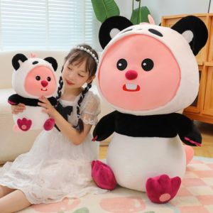 Gấu bông Hải Ly Loopy hóa trang Gấu dâu Lotso Gấu Trúc Hoạt hình Pororo vải lông mịn dễ thương Hot trend