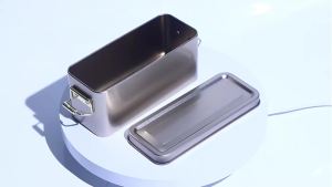 Buckle Storage Box Dustproof Storage Tin Rectangular Tinplate Cookie Tin Box With Lid For Candy Coffee Tea Jewelry Chocolate