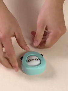 2 IN 1  Door Stopper No Punching Door Mute Anti-collision Block Door Wedge Cute Panda Home Office Self Adhesive Corner Guard