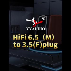 YYAUDIO Hi-Fi 6.5mm Nam Sang 3.5mm Nữ Bộ Chuyển Đổi Âm Thanh Cho Micro Khuếch Đại Và Guitar Điện - Cáp Chuyển Đổi Âm Thanh