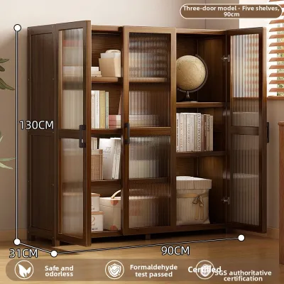 ZHUSHANXIA | Acrylic Door Book Display Storage Cabinet