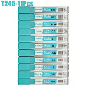 FMchip T245 Series Replacement Soldering Tips Compatible with T80P/T90B/HS02A Soldering Irons