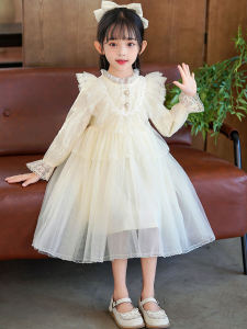 Princess Style Girls Dress Lace Skirt Birthday Cake Skirt Puffy Sleeve Autumn New Arrival Childrens Clothing Baby Girl Dress
