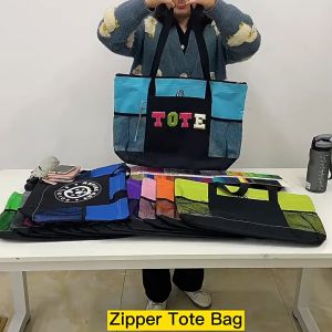 Túi tote túi canvas túi đeo tote canvas hàng xuất dư cỡ lớn vải dù có khoá kéo thời trang tiện lợi - Happy Life 4U