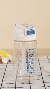 LetYeah botol minum 550ml sedotan tempat minum portabel water botol