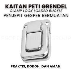Kait Peti Koper Kaitan Grendel Koper Kabinet Clamp Lock Loaded Buckle Stainless Steel Kunci Kabinet Serbaguna