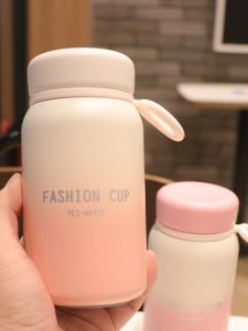 Portable Mini Insulated Stainless Steel Water Bottle for Women Cute Simple Design High Aesthetic Value Student Water Cup with Handle