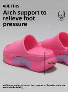 ADDTHIS | Supportive Arch Slippers Summer Slip-Resistant Odorless Height-Increasing Thick Sole