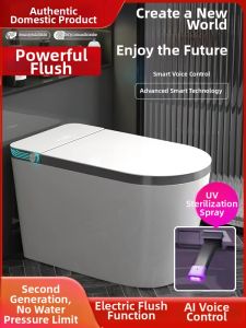 MIGUANJUN | Home Intelligent Toilet Big Seat Circle Siphonic Instant Heating Voice Controlled