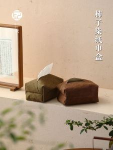 Handmade Cloth Art Tissue Box Vintage Paper Towel Holder for Bedroom Home Use Car Mounted Tissue Cover Storage Box