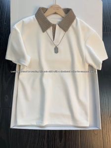 Check Collar Regular Fit Short Sleeve Polo Shirt