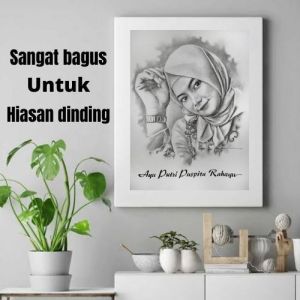 PROMO JASA GAMBAR WAJAH LUKIS WAJAH SKETSA WAJAH HITAM PUTIH