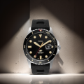[Powermatic] Fossil FS5947 Blue Dive Black Dial Silicone Strap Date Analog Quartz Men Watch. 
