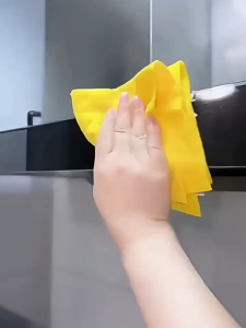 (10 PCS/ROLL) (20CM/28CM) Household Loofah Dishcloth | Kitchen Cleaning Cloth Strong Stain Removal Rag Kain Loofah 丝瓜抹布