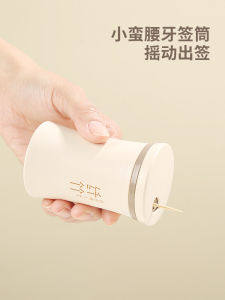 Creative High-End Toothpick Holder Elegant Home Use Luxury Toothpick Box Storage Container Trendy Design Plastic Material