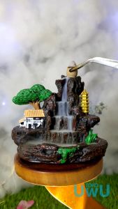 Asap Terjun Tebing Langit Bahan Resin Gratis 20 Dupa Aromaterapi Campur Pengharum Toko UwU