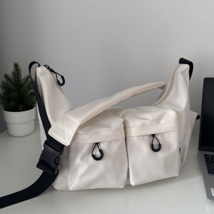 Japanese Style Large Capacity Commuter Bag Crossbody Bag Female Artsy Student Class Bag Male Messenger Bag Casual Easiest for Match Shoulder Bag