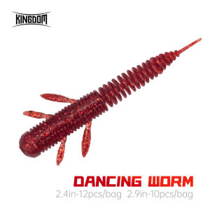 Vương Quốc Mồi Câu Cá 60Mm 75Mm 1.7G 2.7G mồi câu mềm Nổi TPE mồi câu mềm Đồ Câu Cá 12Pcs Swimbaits Mồi câu nhân tạo Wobblers sâu mềm