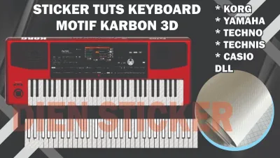 STICKER TUTS KEYBOARD MOTIF KARBON 3D / KORG / YAMAHA / TECHNISCHE / ROLAND / PA600 / PA700 / PA1000