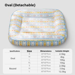 Hipidog | Waterproof Dog Bed For Small Dogs Like Bichon And Teddy Detachable Washable Pet Mat All Season Universal Square Shape Pet Supplies