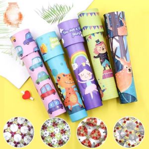 Childrens Kaleidoscope Toys Kids Educational Toy For Kids Imaginative Children Fun Microscope Toy Rotating With Magic Flower Tube Gifts (Random Color)