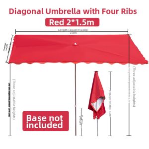 Commercial Double-Layer Vented Sun Umbrella