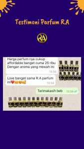 paket resseler parfum R.A premium isi 5 pcs non alkohol 100%ori