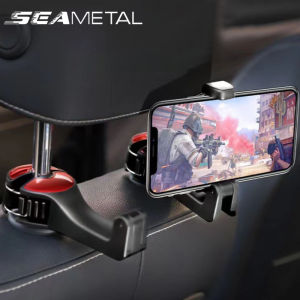 SEAMETAL Car Phone Bracket Headrest Hook Car Seat Back Hanger Portable Car Mounts Auto Fastener Clip