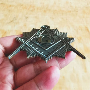 metal Mason Emblem Free and Accepted Freemason Emblem logo Triangle stylefor Car and motorcycle