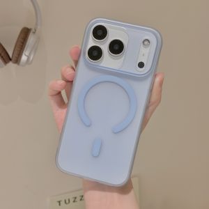 เคส Candy Matte Slim Magnetic สำหรับ Magsafe สำหรับ iPhone 17 Air 16 15 14 13 12 11 17 Pro Max Plus  วัสดุแข็ง PC รองรับการชาร์จไร้สาย