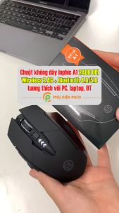 Chuột gaming không dây Inphic A1 pin sạc - Chuột Bluetooth Inphic A1 chơi game 2400 DPI máy tính laptop pc