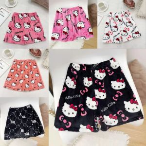 Sanrio Hello Kitty Pajamas Shorts Anime Summer Womens Athletic Shorts Cartoon Couple Leisure Home Shorts Leisure home clothing
