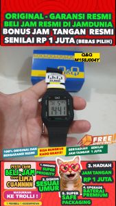 JAM TANGAN Q Q PRIA ORIGINAL QnQ M158 J004Y Q&Q M158J004Y Men NG - Hitam - Rubber - Jam dunia JD18 # Jam Tangan Pria Jam Pria Jam Tangan Anti Air + JAM TANGAN QQ M158 004Y JAM TANGAN QnQ M158 J004Y JAM TANGAN Q&Q M158J004Y S003