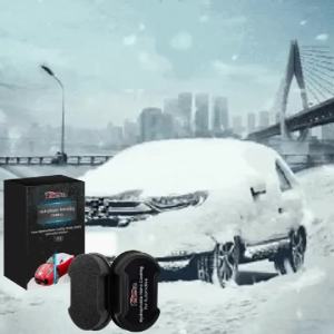 Car Glass Hydrophobic Sponge Ice Snow Prevention Tool for Windshield Anti Frost Water Repellent Coating Application Sponge 1PC