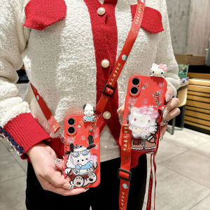 Ultra Cute Cartoon Soft Silicone Phone Case Full Edge Protection Crossbody Strap Pendant for Xiaomi Miui Series Eco Friendly